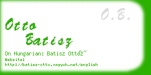 otto batisz business card